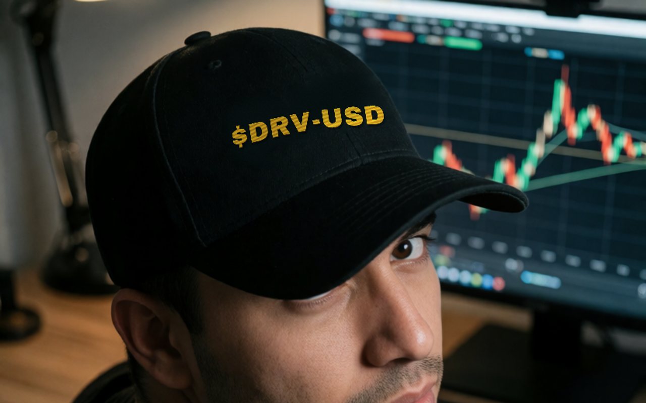 $DRV embroidered hat, worn