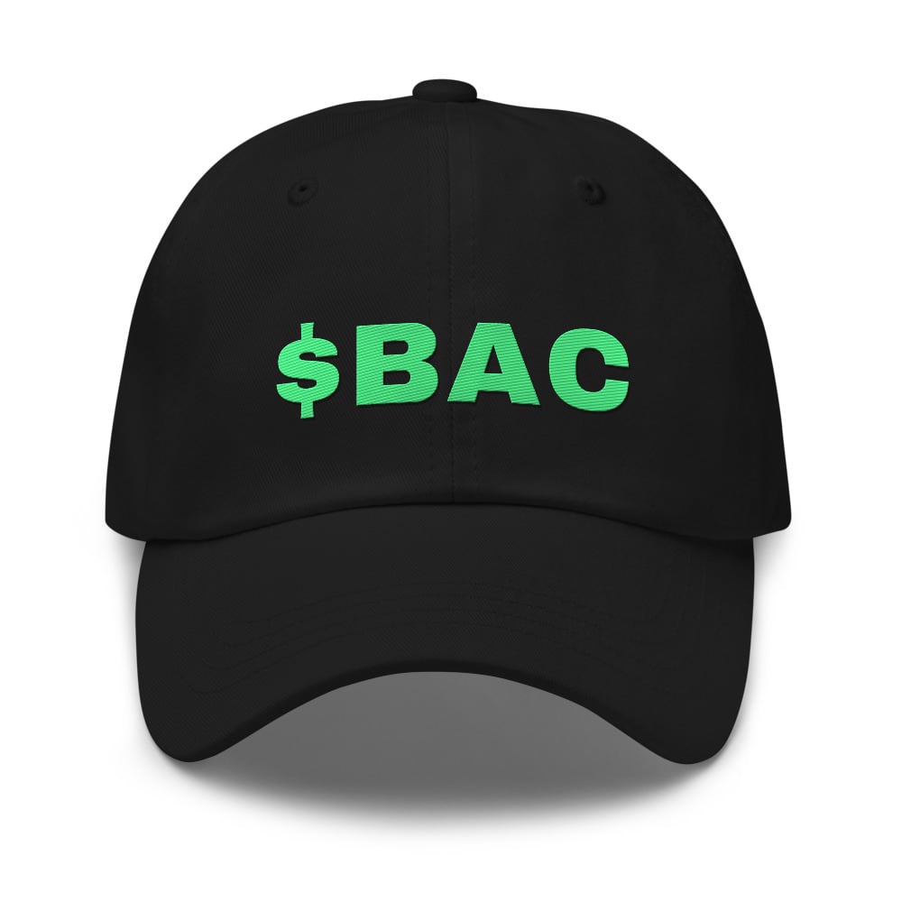 $BAC embroidered hat